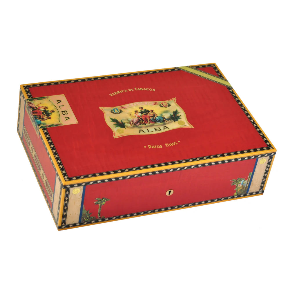 Elie Bleu "Flor de Alba" 110 Cigars Humidor - Red