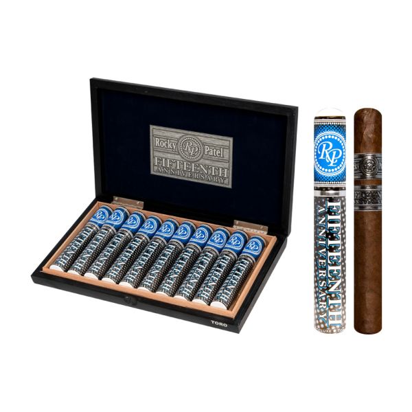 Rocky Patel 15th Anniversary Toro Tubos Cigar (6.5" x 52) – Premium and Full-Bodied