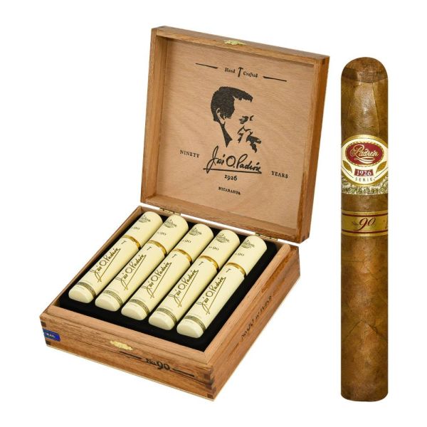 Padron 1926 Series No. 90 Natural Tubos (Robusto) (5.2" x 55) - Premium Cigar