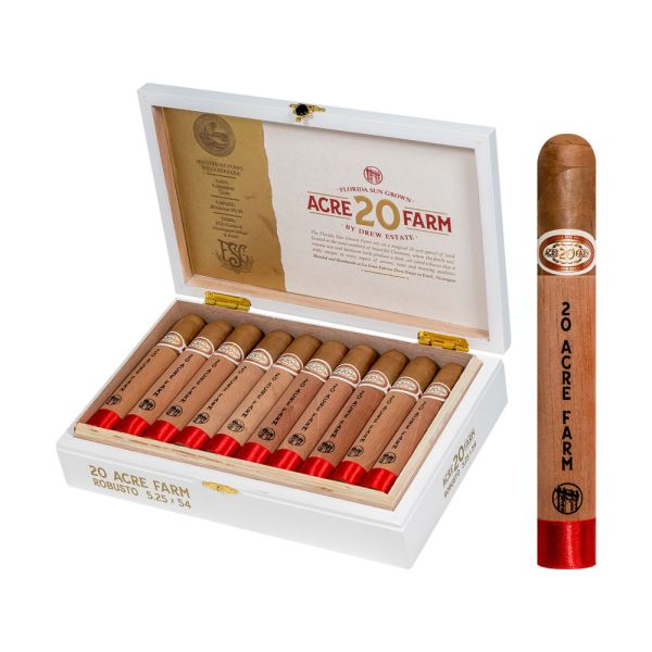 Premium 20 Acre Farm By Drew Estate (Robusto) (5.5" x 54) 