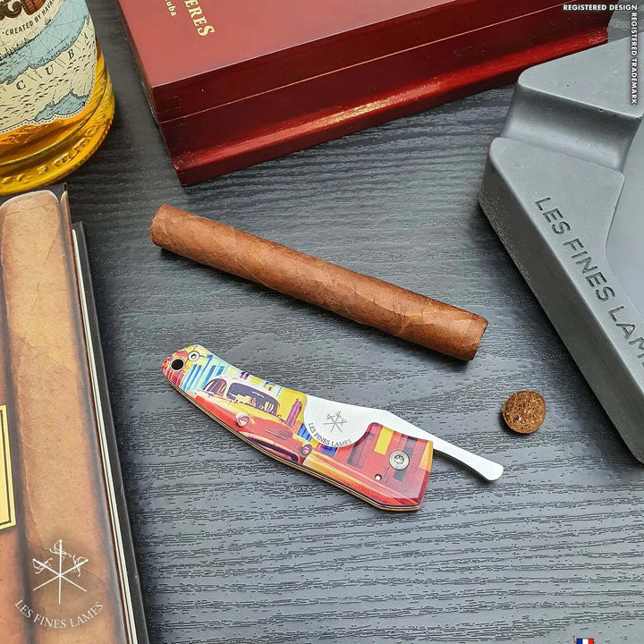 Les Fines Lames Cigar Knife LE PETIT - Havana Streets - Almendron