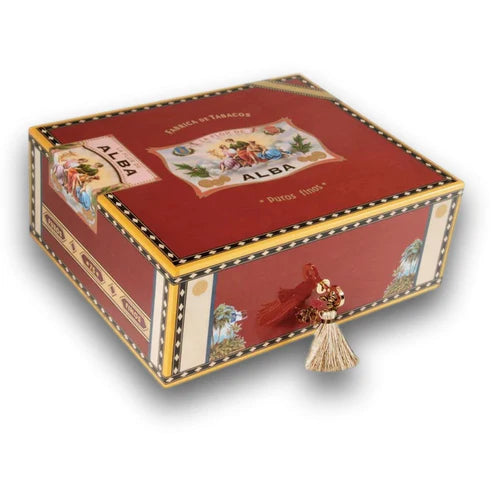 Elie Bleu Alba Wooden Humidor For 75 Cigars - Red Sycamore