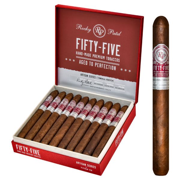 Rocky Patel Fifty-Five Titan (Presidente) 8.0" x 55 Cigar - Premium Craftsmanship