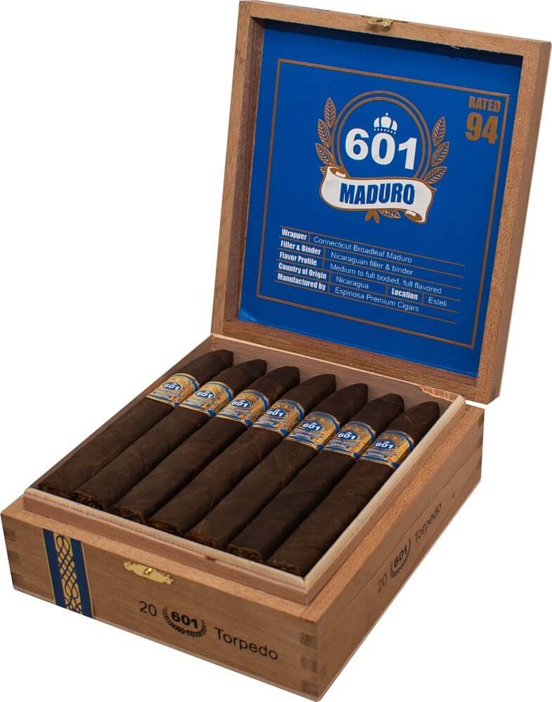 601 Blue Maduro (Torpedo) (6.1" x 52) | Rich Flavor Profile