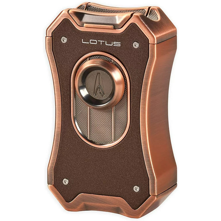 Lotus Emperor Quad Flame Table Top Lighter- Copper