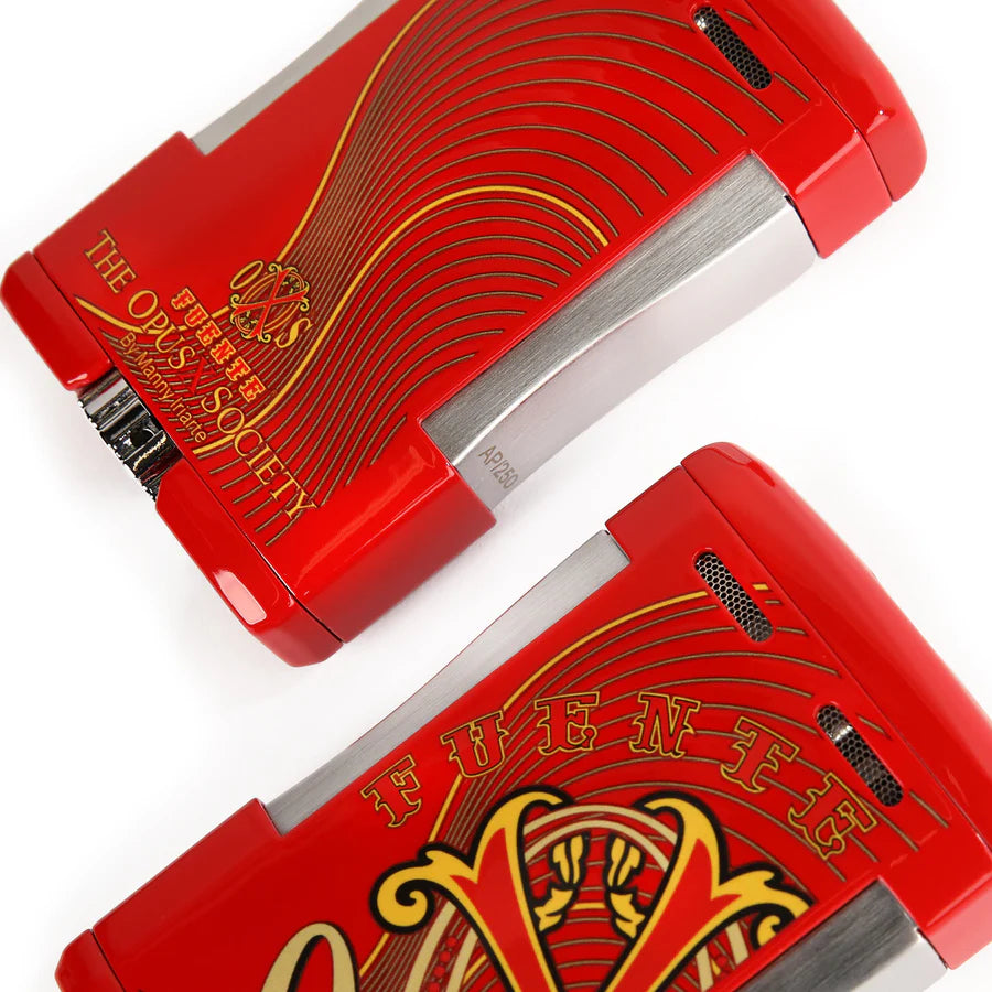 The Opus X Society Table Top Lighter - Red