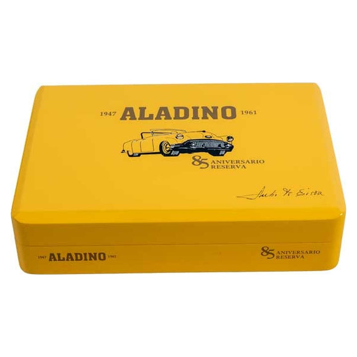 Closed box of Aladino 85 Aniversario Reserva Robusto cigars