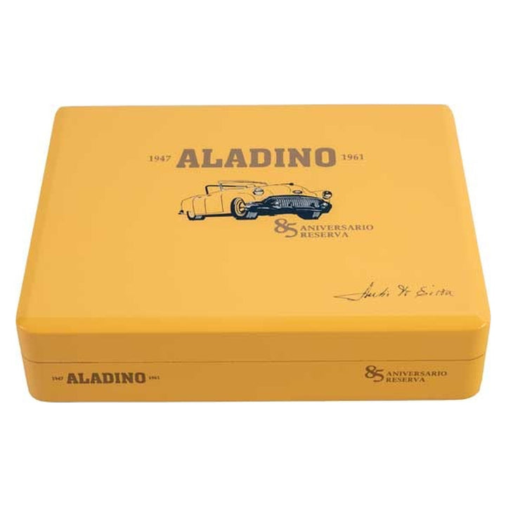 Closed box of Aladino 85 Aniversario Reserva Toro cigars