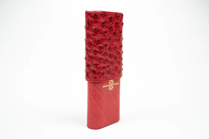 Brizard & Co. x Opus X Les Chaines De L'Amour Maccarrone Collaboration Cigar case + Opus X Cigars - Red Ostrich