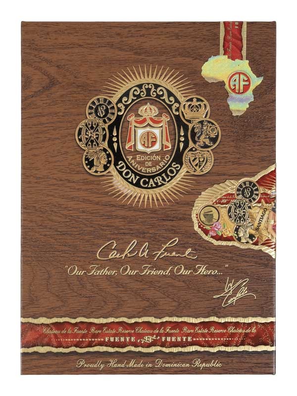ARTURO FUENTE DON CARLOS 90 ANOS DOS CAPAS CIGAR CLOSED BOX