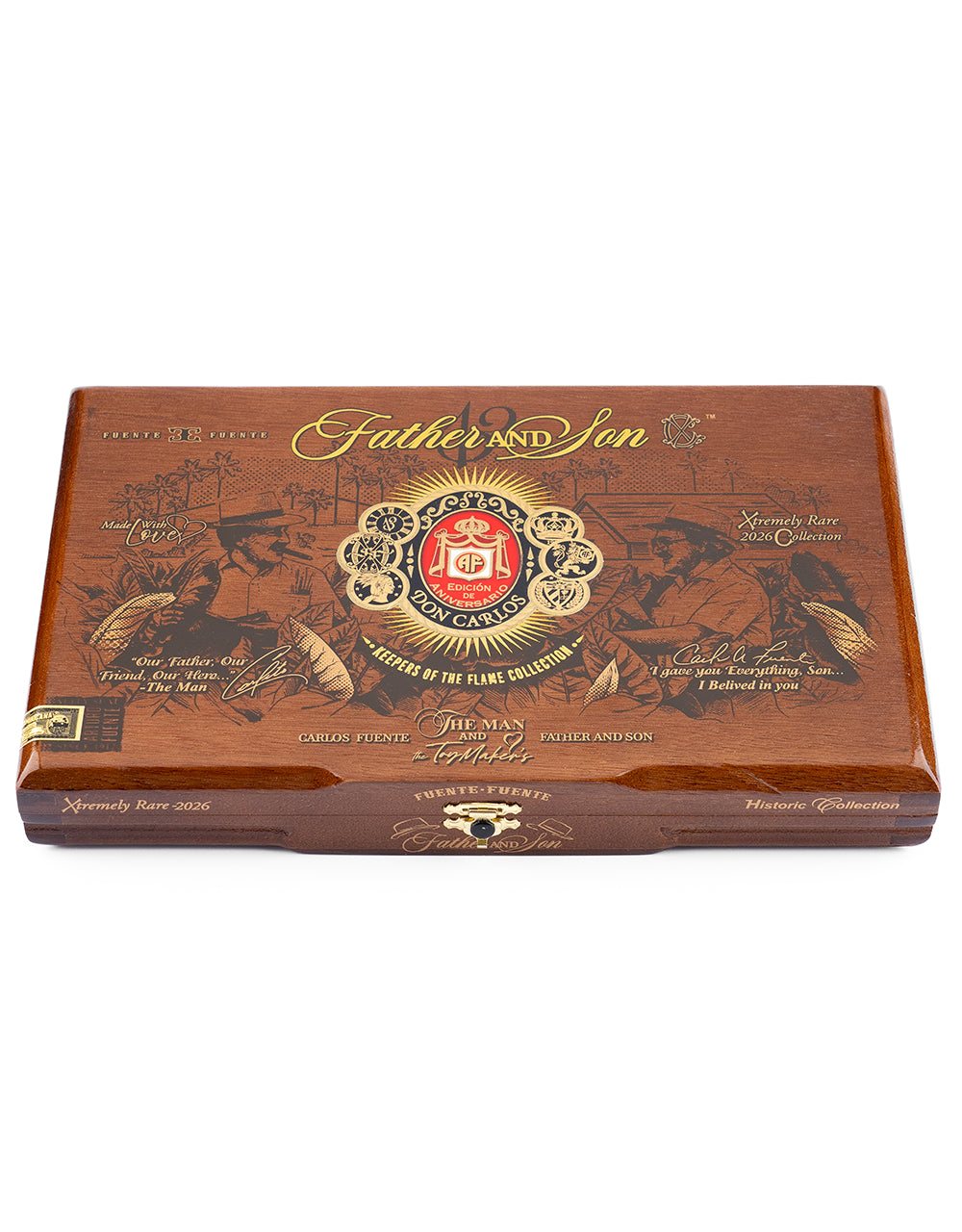 ARTURO FUENTE FATHER & SON 2026 CIGAR SAMPLER COLLECTION BOX CLOSED