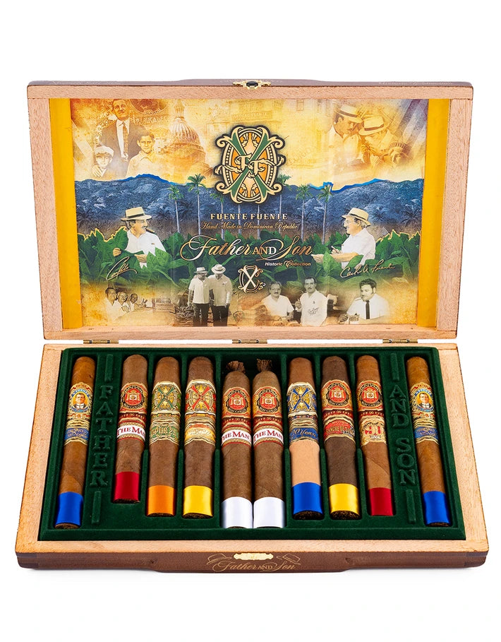 ARTURO FUENTE FATHER & SON 2026 CIGAR SAMPLER COLLECTION BOX OPEN