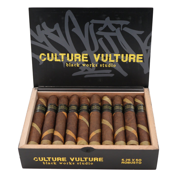 Black Works Studio Culture Vulture Robusto Cigar Open Box