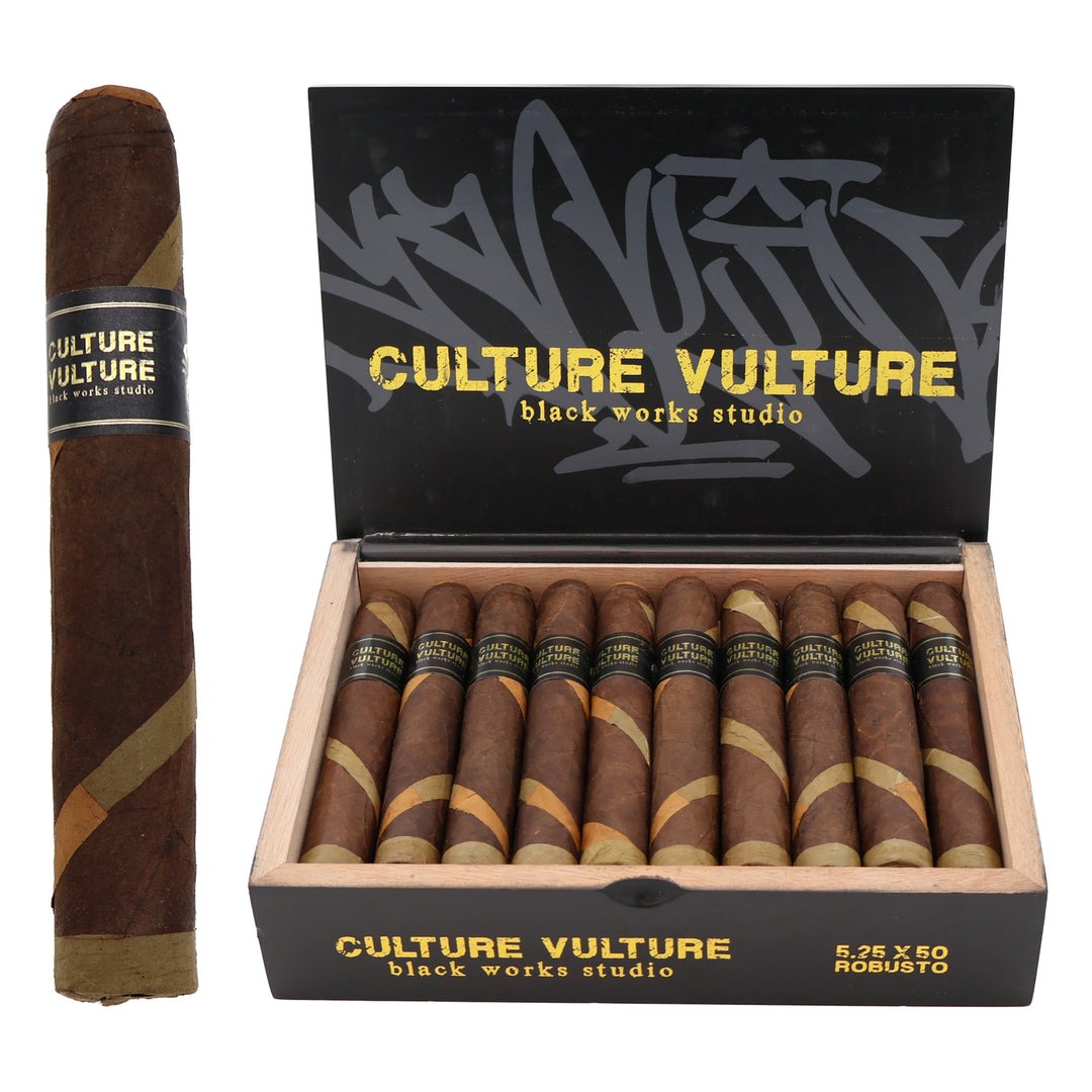 Black Works Studio Culture Vulture Robusto Cigar Open Box Single