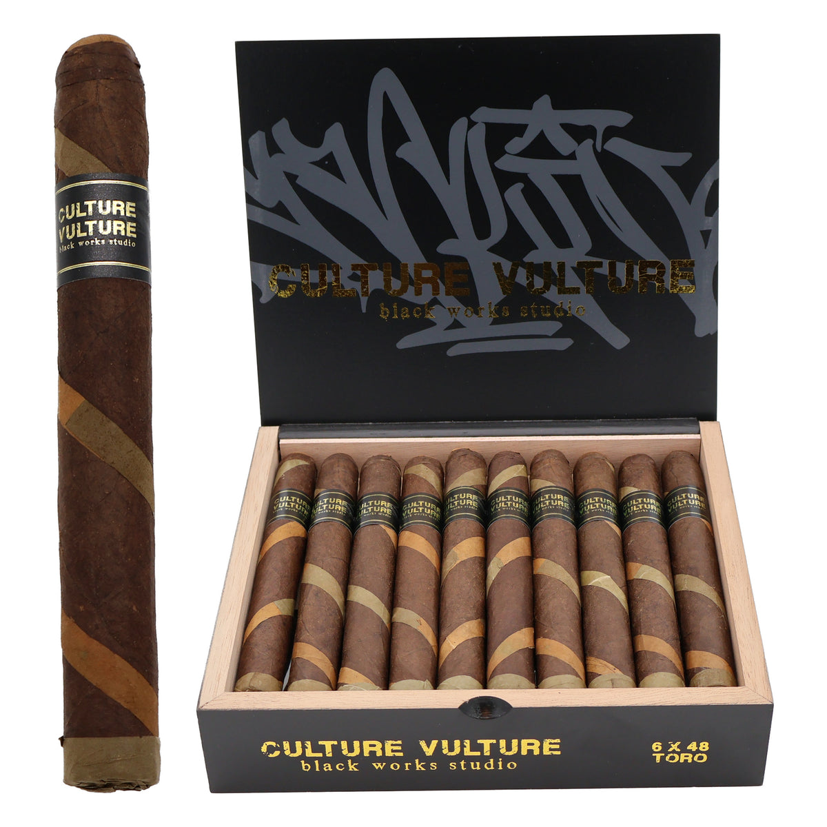 Black Works Studio Culture Vulture Toro Cigar Open Box Single