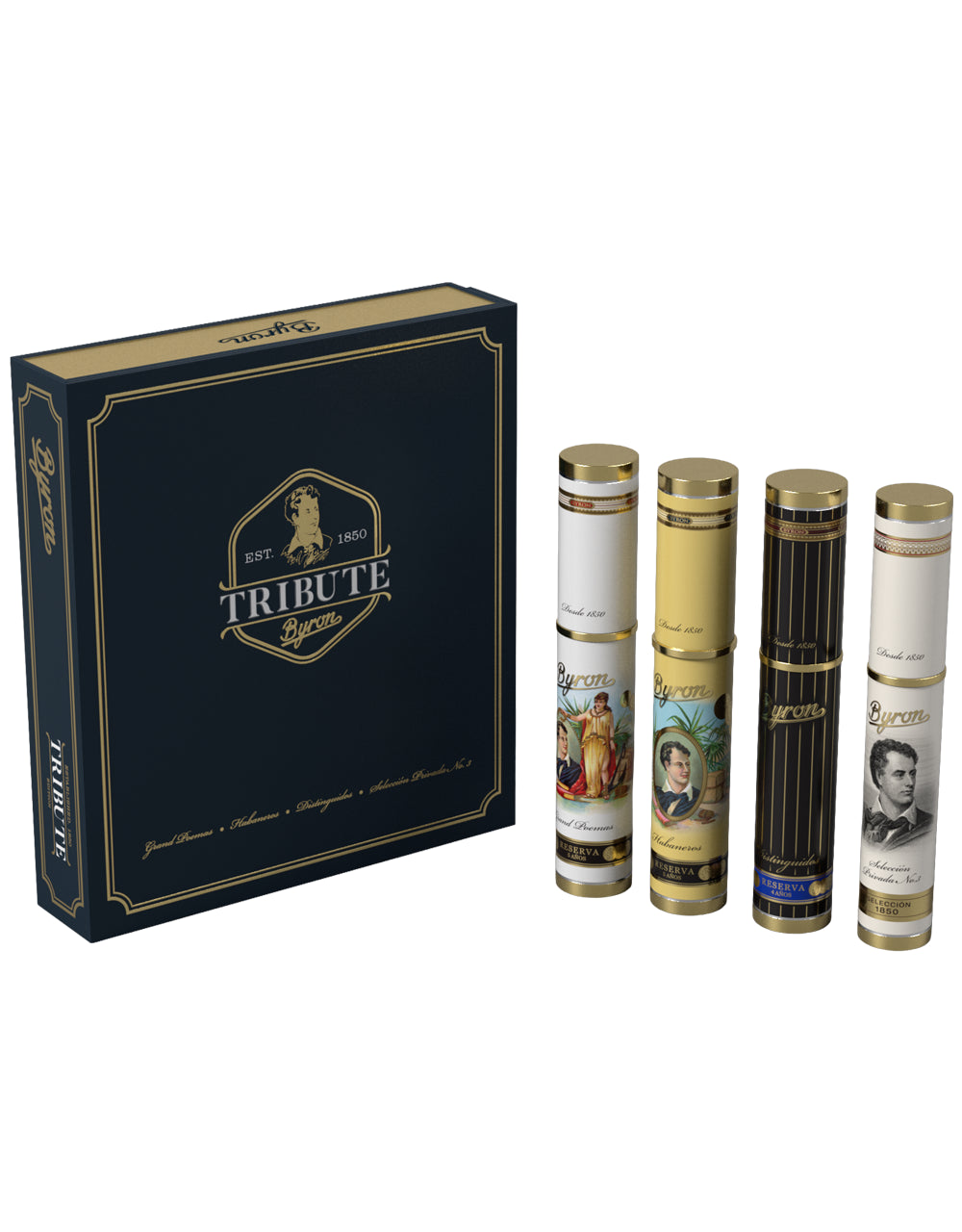 BYRON 175 TRIBUTE SET BOX OF 4 CIGARS.