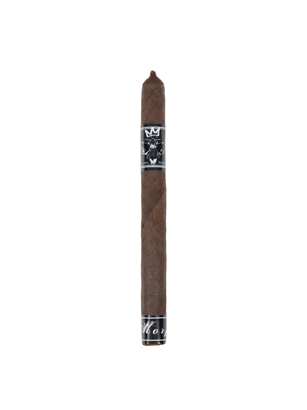 Black Label Trading Co. Morphine 10YR Vintage 2024 Lancero cigar (7.25" x 42), a rare and limited-release smoke with a sleek, dark wrapper.