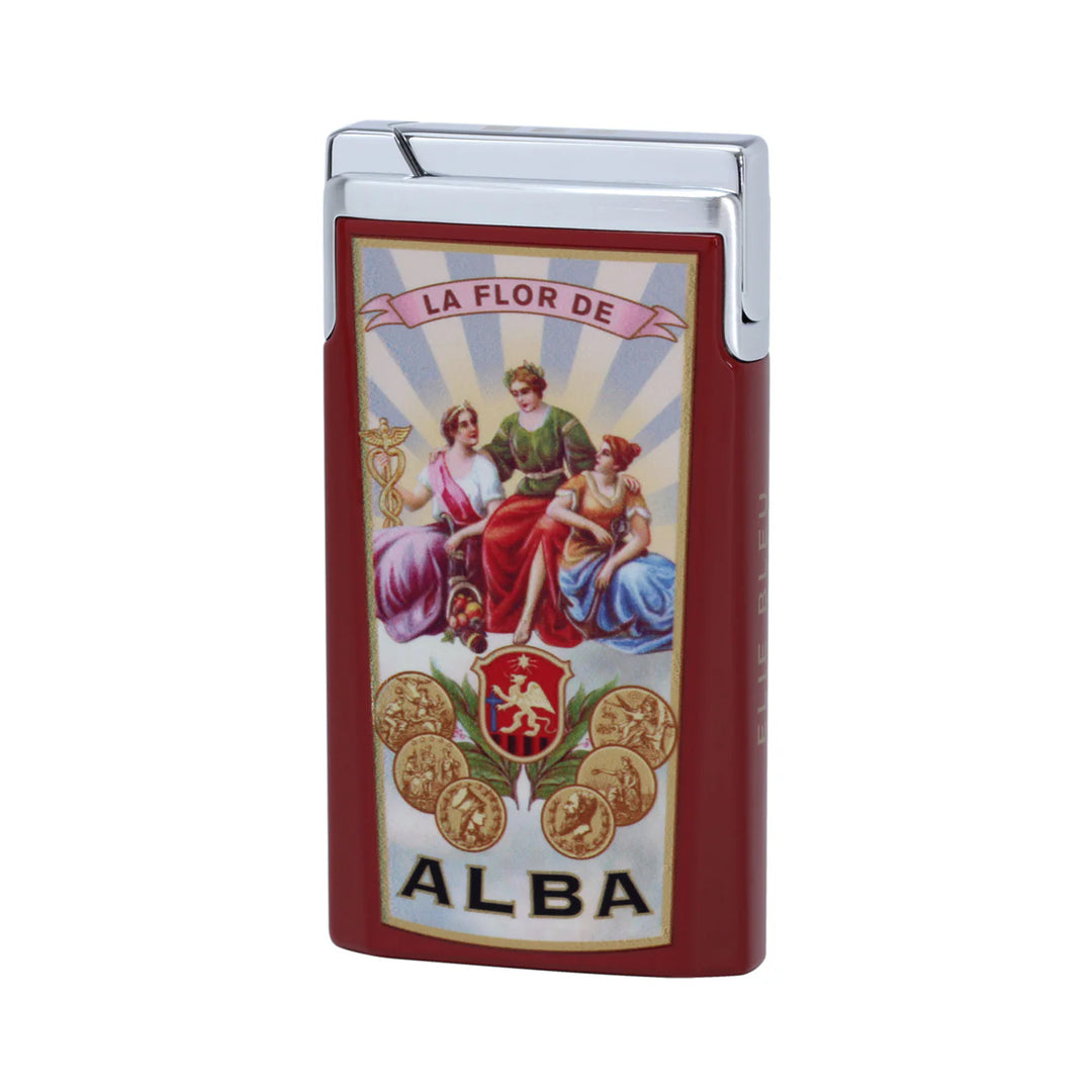 Elie Bleu J15 Lighter Alba Collection - Red Lacquer