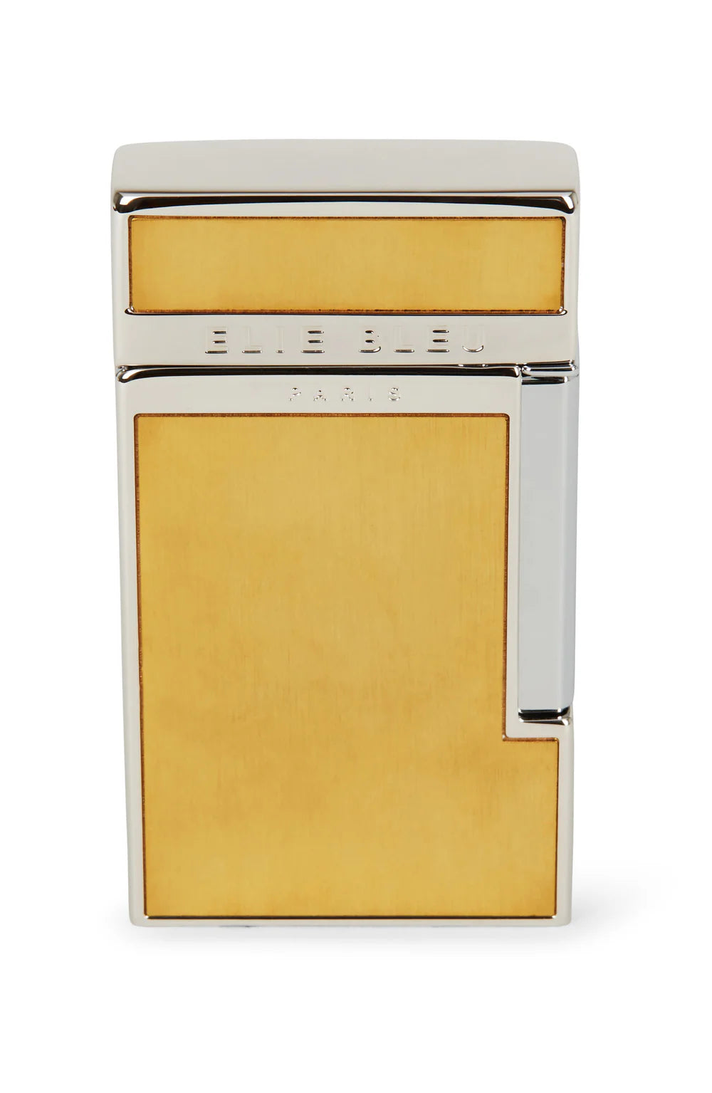Elie Bleu Two-Tone "Diamond Jetflame" Pocket Lighter - Brushed Gold EBJ1421
