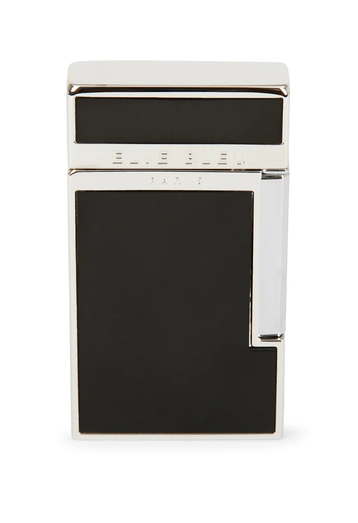 Elie Bleu J14 Two-Tone Diamond Jet Flame Pocket Lighter - Black Lacquer EBJ1403
