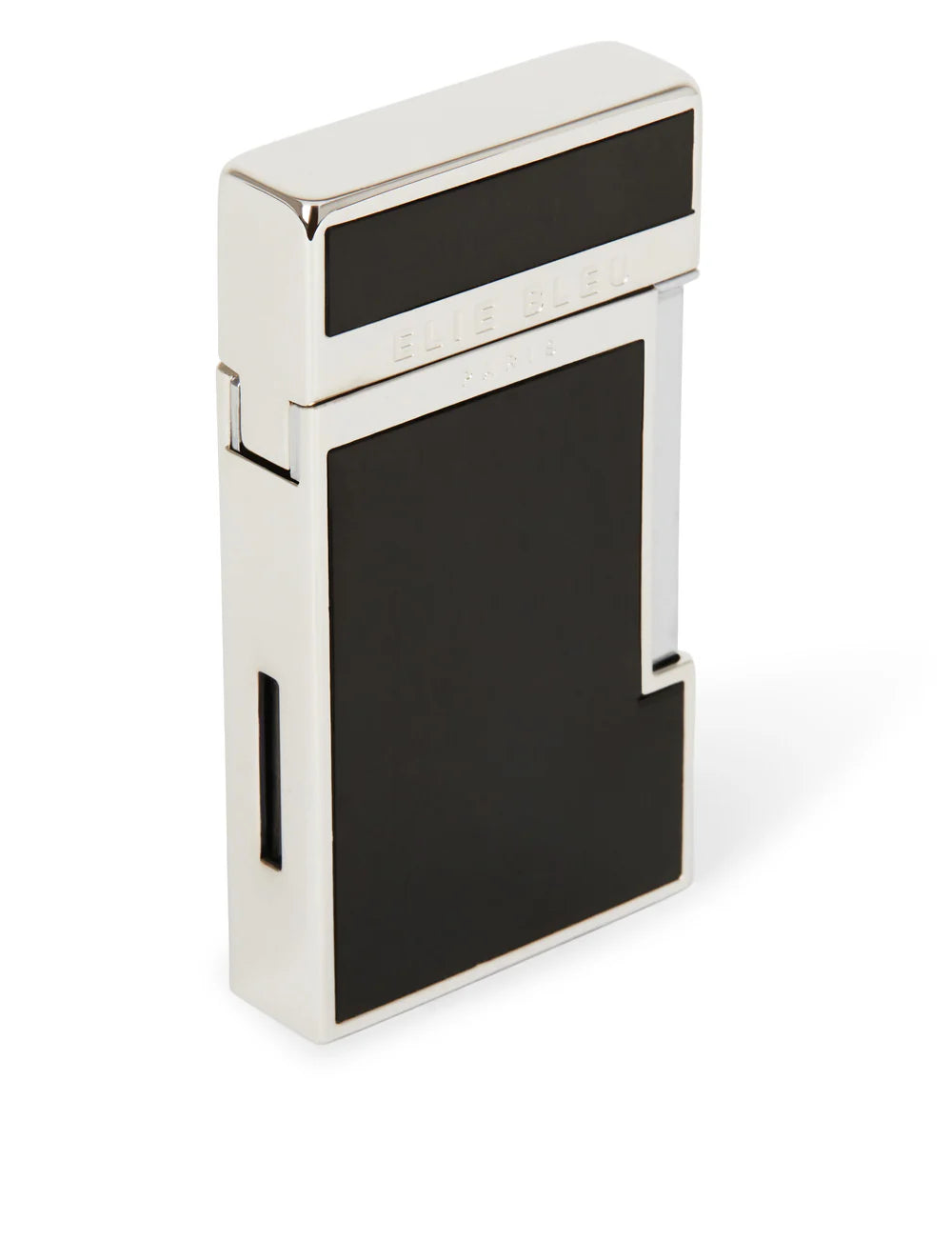 Elie Bleu J14 Two-Tone Diamond Jet Flame Pocket Lighter - Black Lacquer EBJ1403