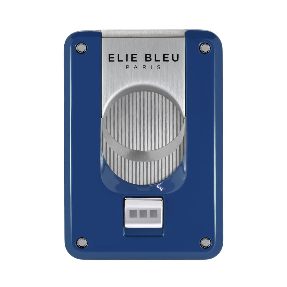 Elie Bleu Cigar Cutter Double Blade Lacquered - Blue