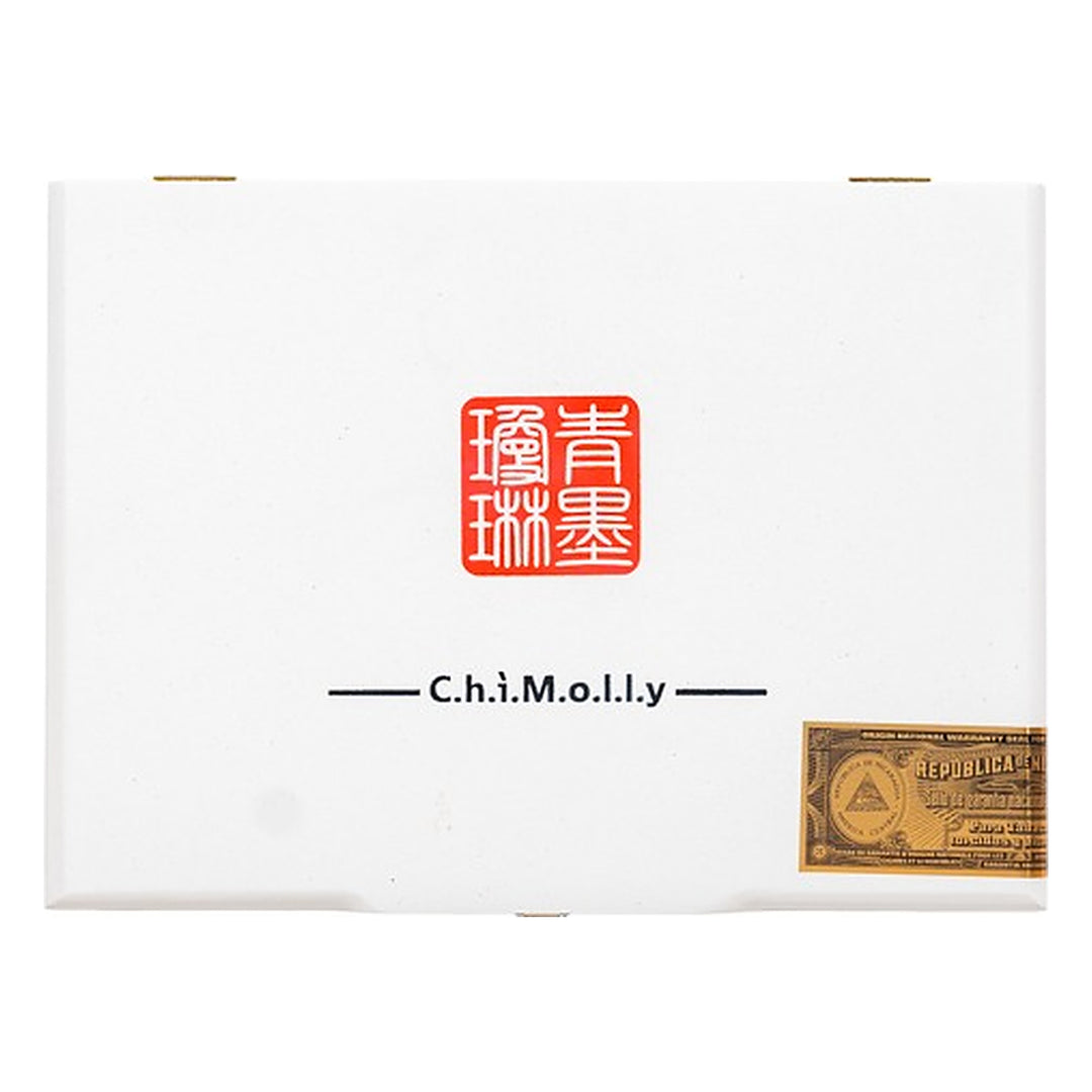 Closed box of ChiMolly Pangu Robusto E cigars