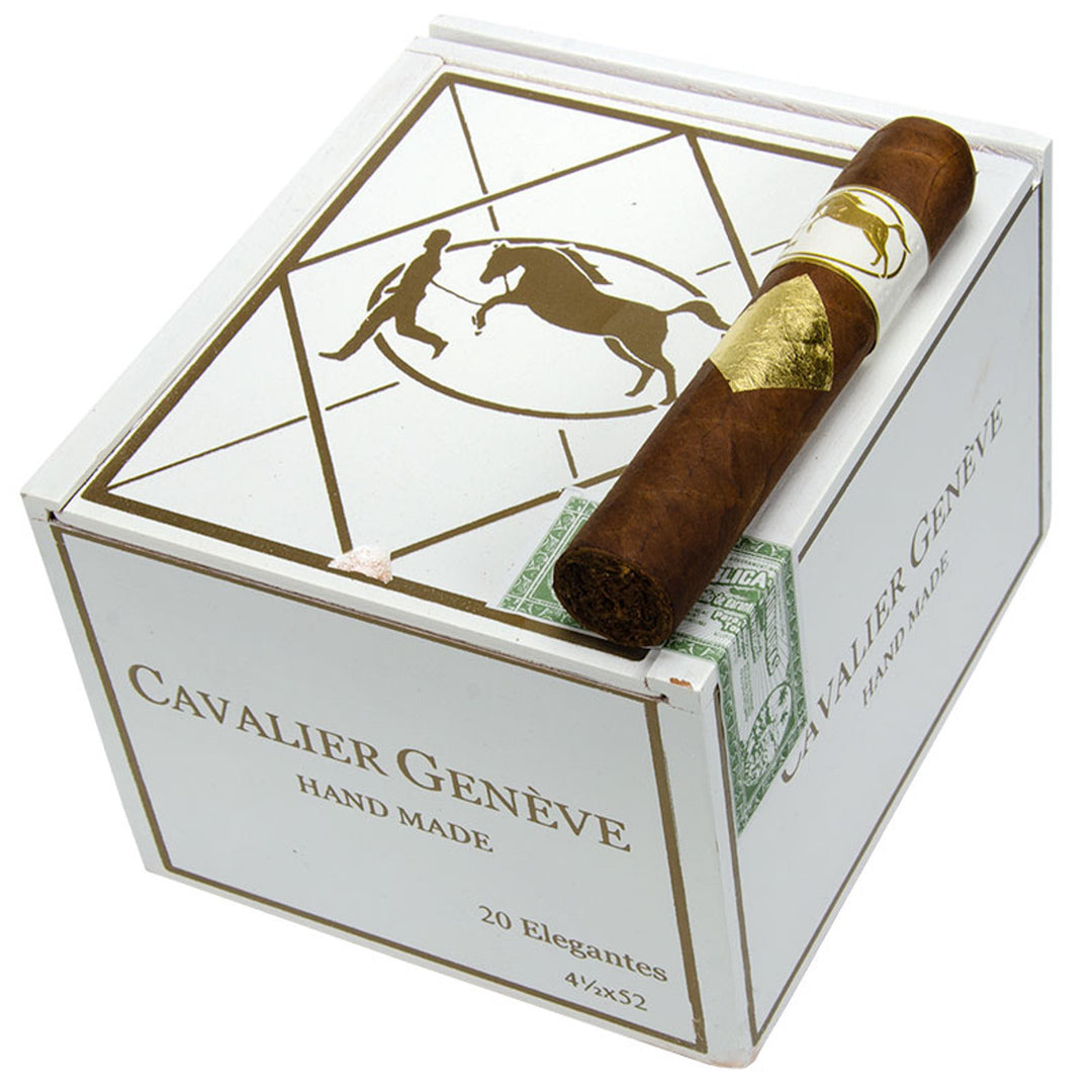 Cavalier Geneve White Series Elegantes (Robusto) (4.5" x 52)