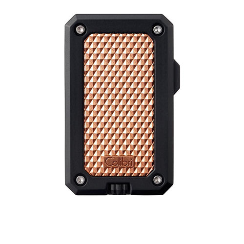 Colibri Rally Single-Jet Flame Ligher - Black + Rose Gold