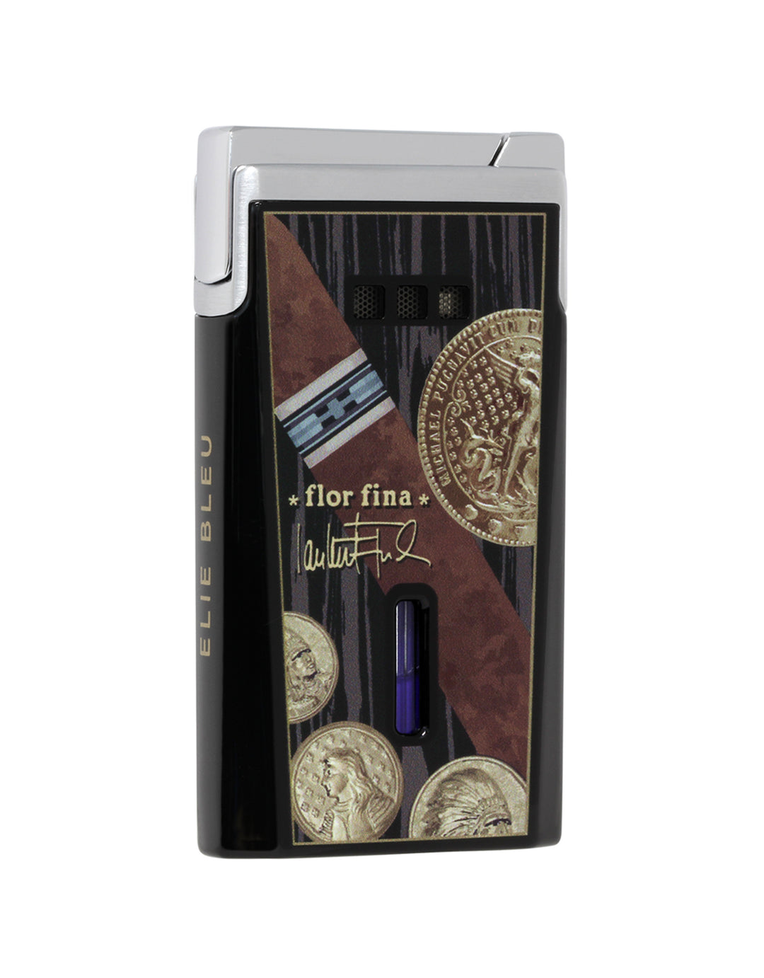 Elie Bleu J15 Lighter Medals Collection - Black Lacquer