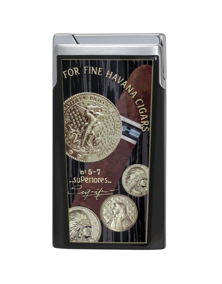 Elie Bleu J15 Lighter Medals Collection - Black Lacquer