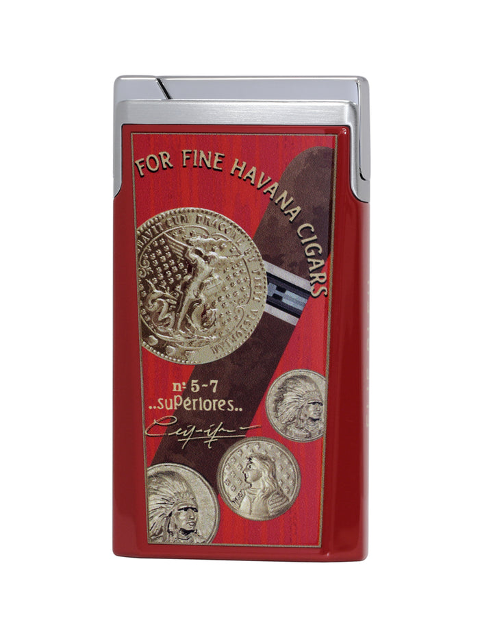 Elie Bleu J15 Lighter Medals Collection - Red Lacquer