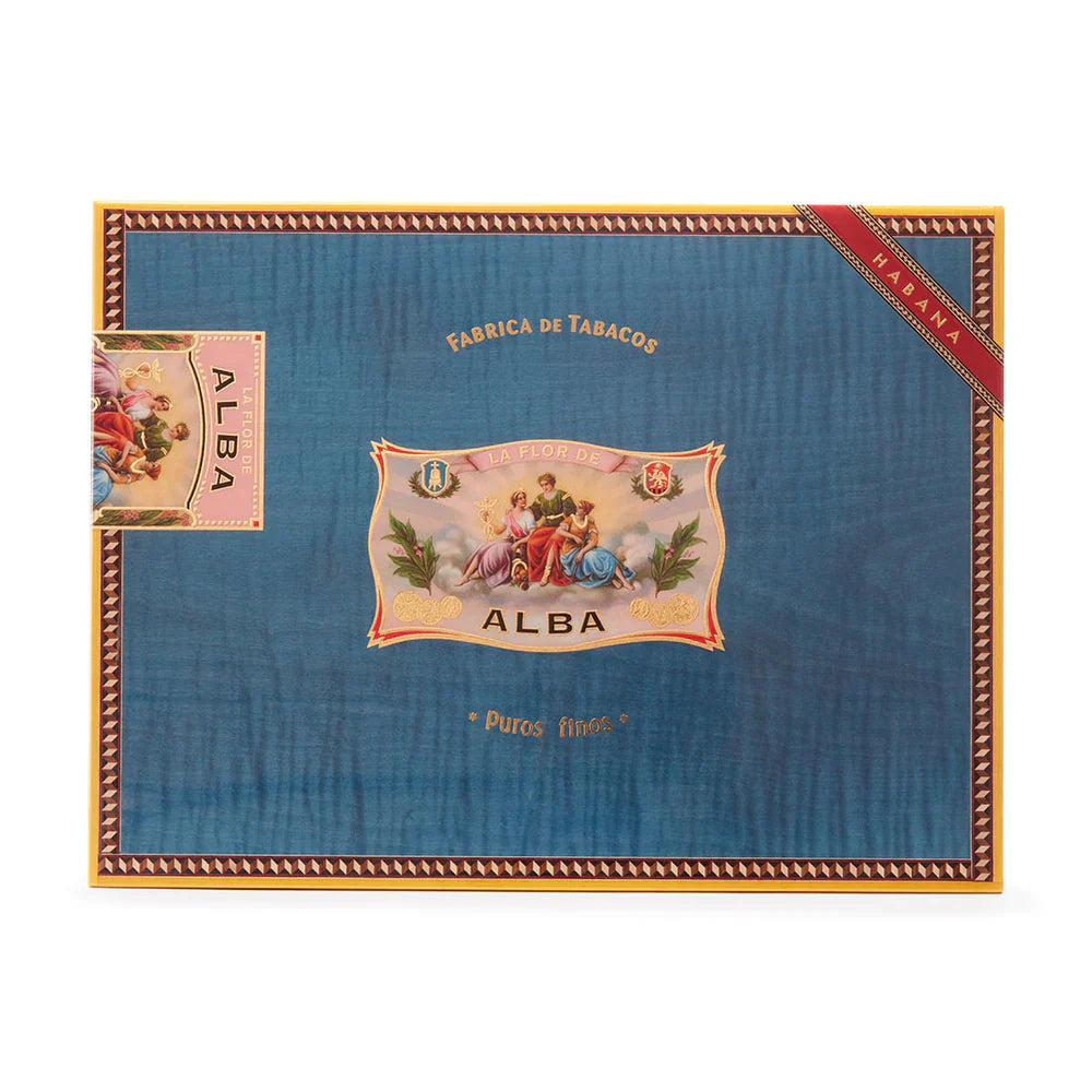 Elie Bleu Alba Wooden Humidor For 200 Cigars - Blue Sycamore