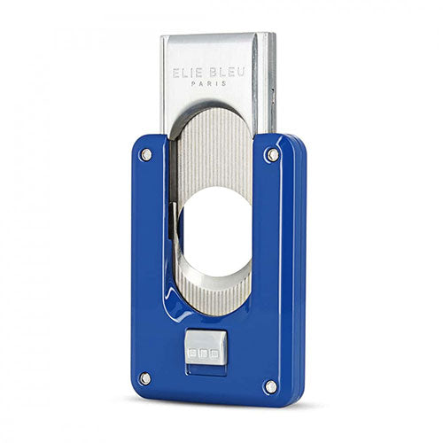 Elie Bleu Cigar Cutter Double Blade Lacquered - Blue