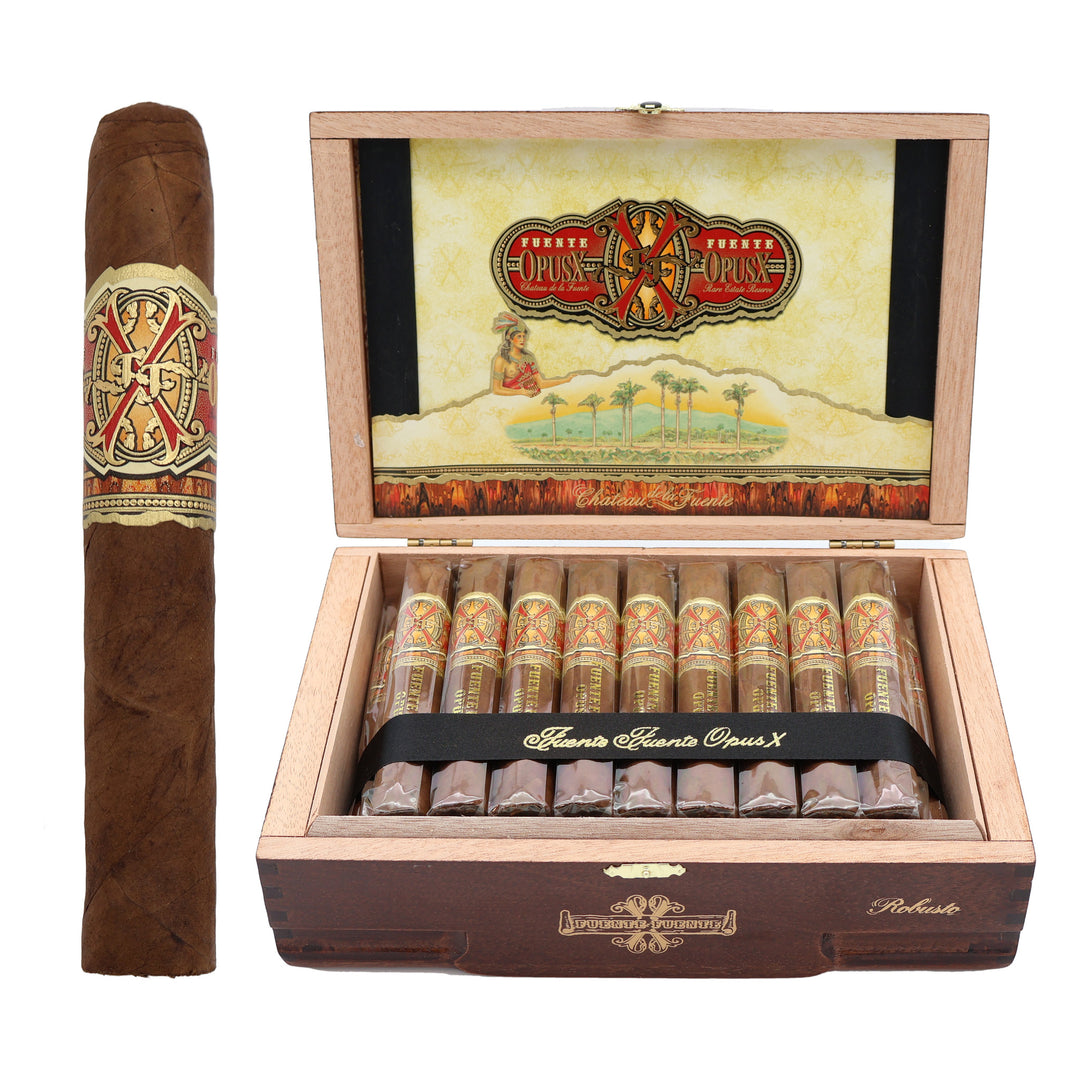 FUENTE FUENTE OPUS X ROBUSTO CIGAR INDIVIDUAL AND BOX