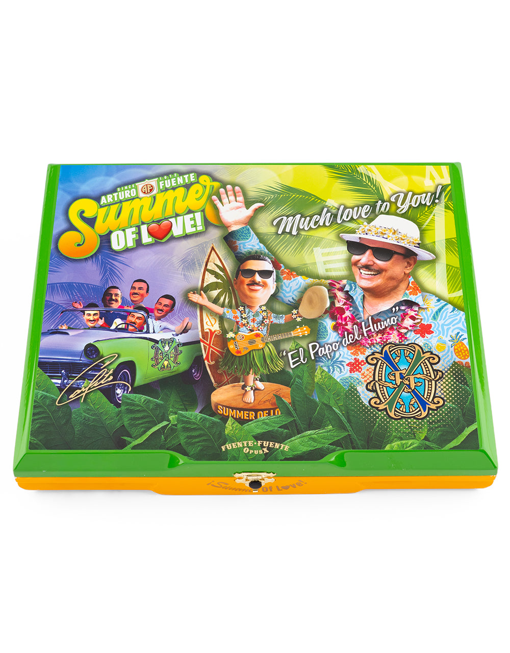 FUENTE FUENTE OPUS X SUMMER OF LOVE CIGAR SAMPLER CLOSED BOX