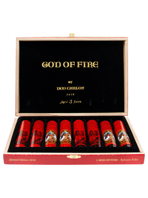 God of Fire Carlito (Double Robusto Tubo) (5.75" X 52)