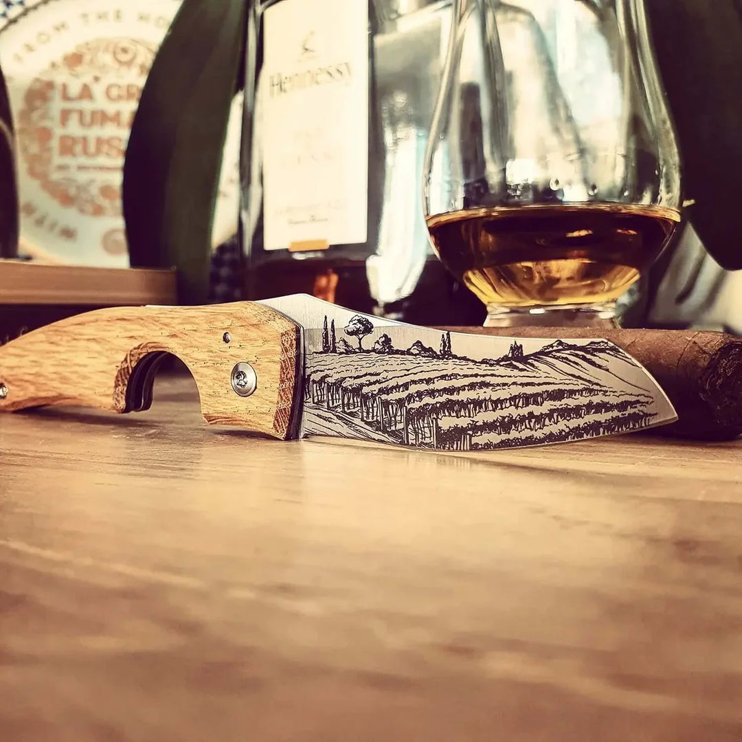 Les Fines Lames Cigar Knife LE PETIT - Cognac Barrel