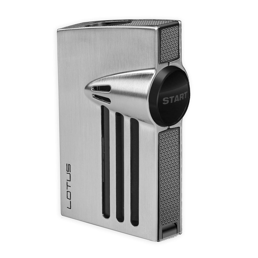 Lotus ORION Lighter with Punch - Chrome Satin & Black Matte