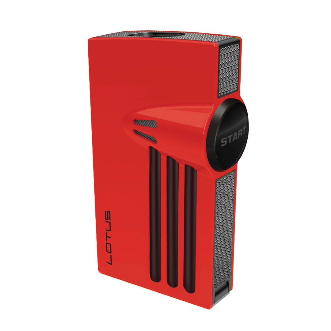 Lotus ORION Lighter with Punch - Red Polish & Black Matte