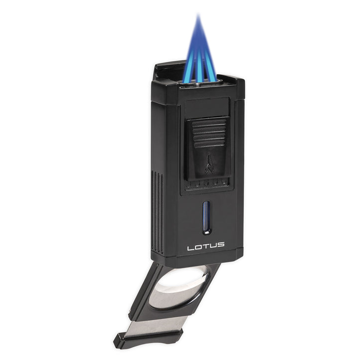 Lotus DUKE Lighter with Cutter - Black Matte