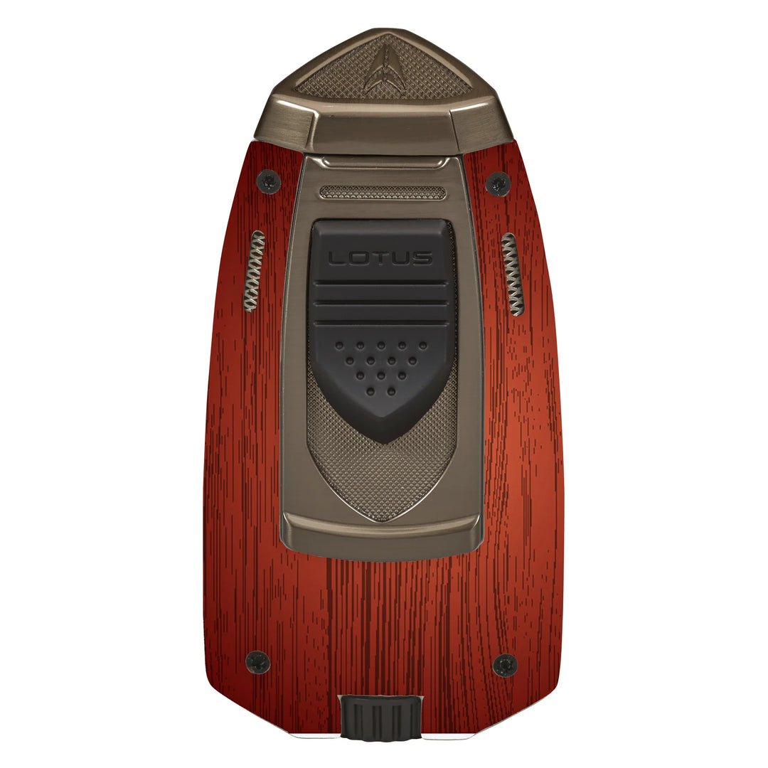 Lotus MARINER Twin Pinpoint Torch Lighter - Woodgrain & Gunmetal