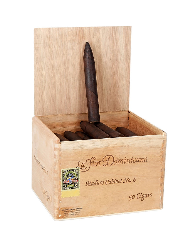 La Flor Dominicana Limited Production Maduro Cabinet No 6 (Torpedo) (5.75" x 54)