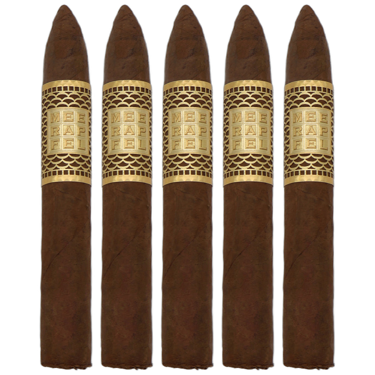 Meerapfel Ernest Pyramid cigar, 6.13 x 52, featuring a textured Cameroon wrapper