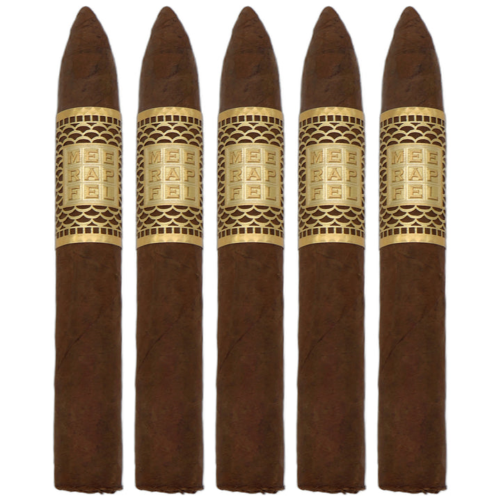 Meerapfel Ernest Pyramid cigar, 6.13 x 52, featuring a textured Cameroon wrapper