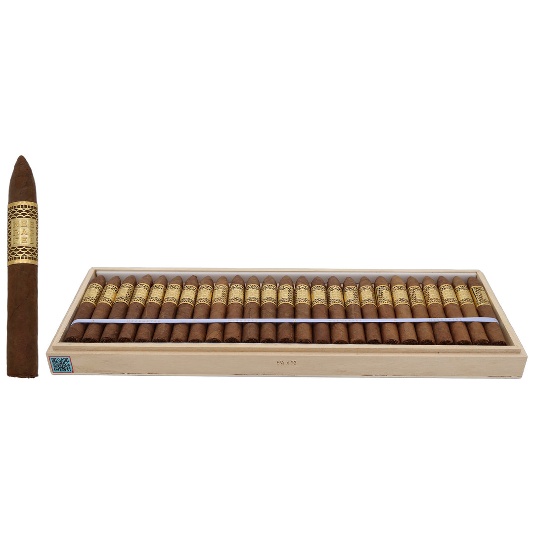 Meerapfel Ernest Pyramid cigar, 6.13 x 52, Cameroon wrapper
