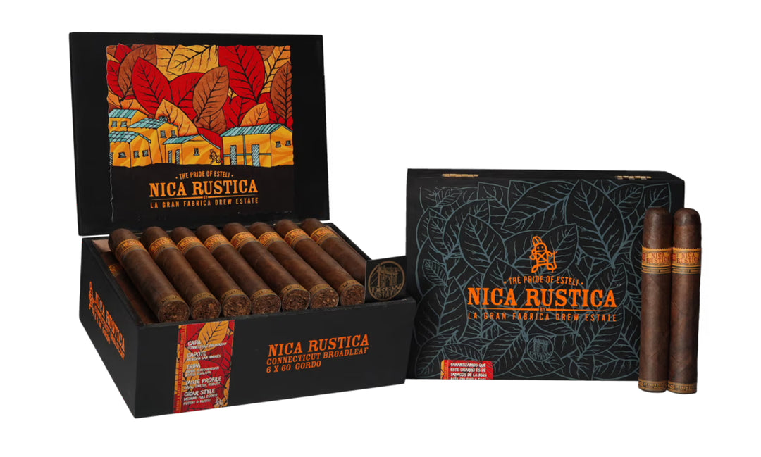 Drew Estate Nica Rustica Connecticut Broadleaf (Gordo) (6.0" x 60)