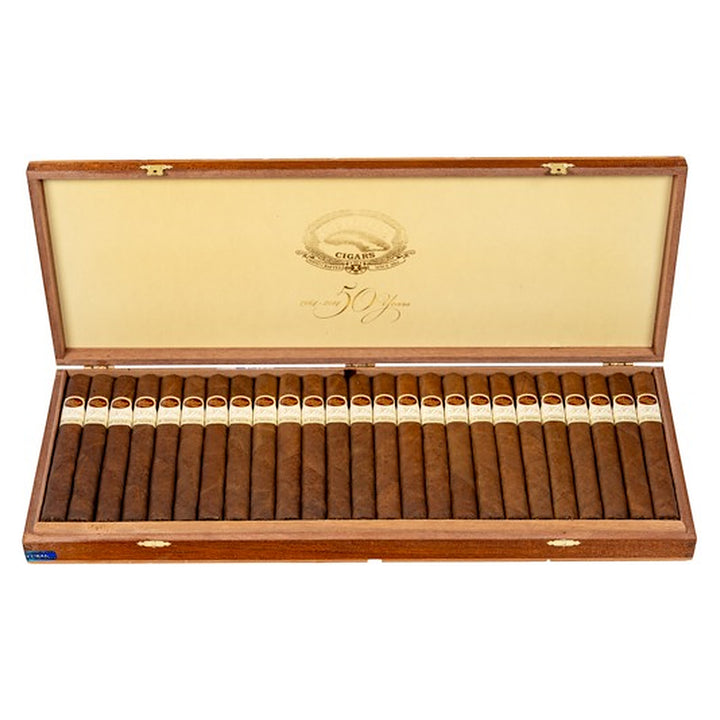 Open box of 50 Padron 50th Anniversary Refill Natural cigars