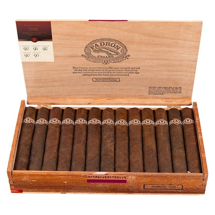 Open box of 26 Padron 7000 Maduro cigars