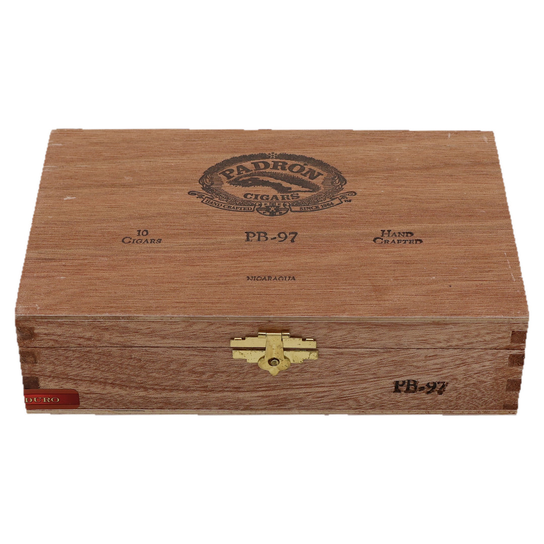 Closed box of Padron Black PB-97 Maduro cigars